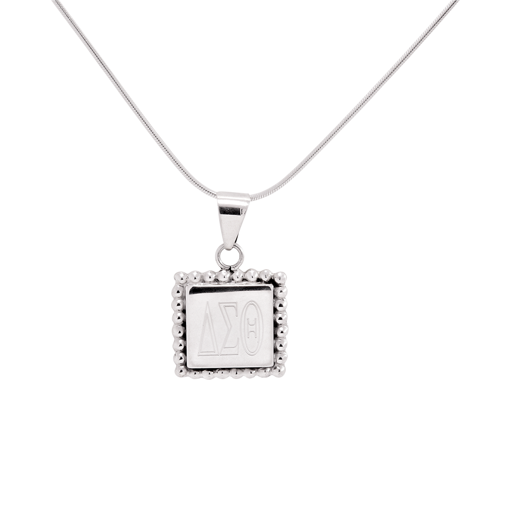 Beaded Square Necklace